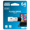 USB флеш накопичувач Goodram 64GB UCO2 Colour Black&White USB 2.0 (UCO2-0640KWR11) зображення 3
