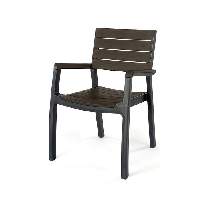 Стілець садовий Keter Harmony серый с коричневым (17201232939)