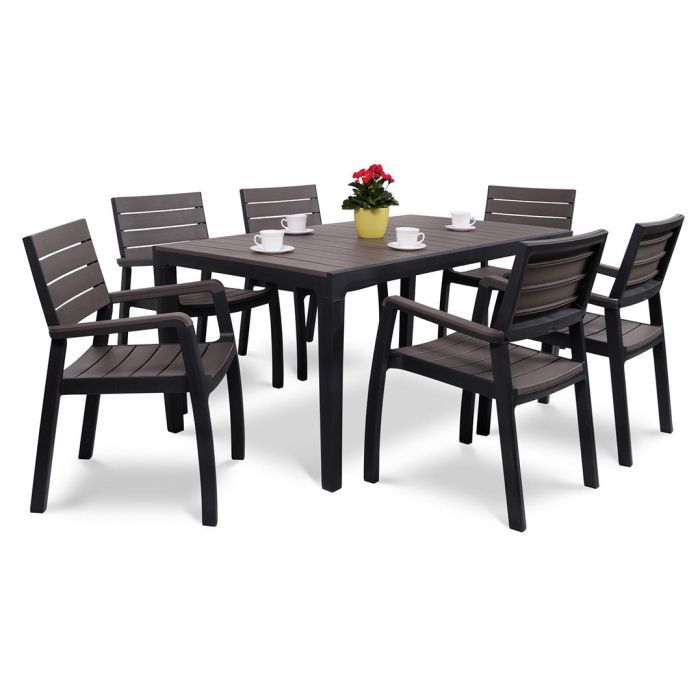 Стілець садовий Keter Harmony серый с коричневым (17201232939) зображення 2