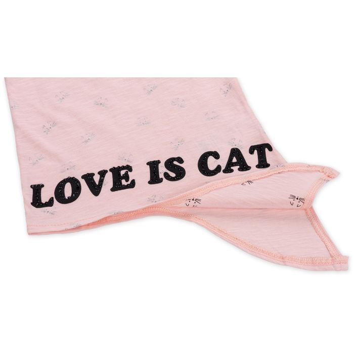 Футболка дитяча Haknur "Love is cat" (5754-104G-peach) зображення 5