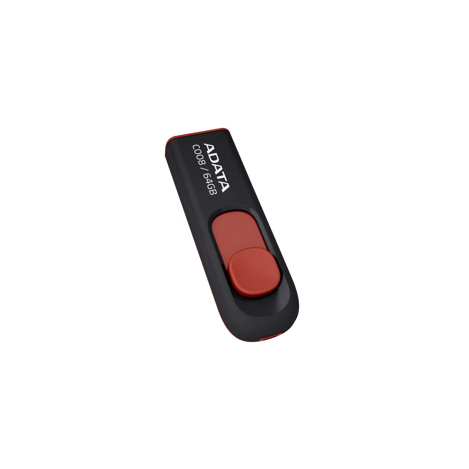 USB флеш накопичувач ADATA 32Gb C008 black+red (AC008-32G-RKD) зображення 2