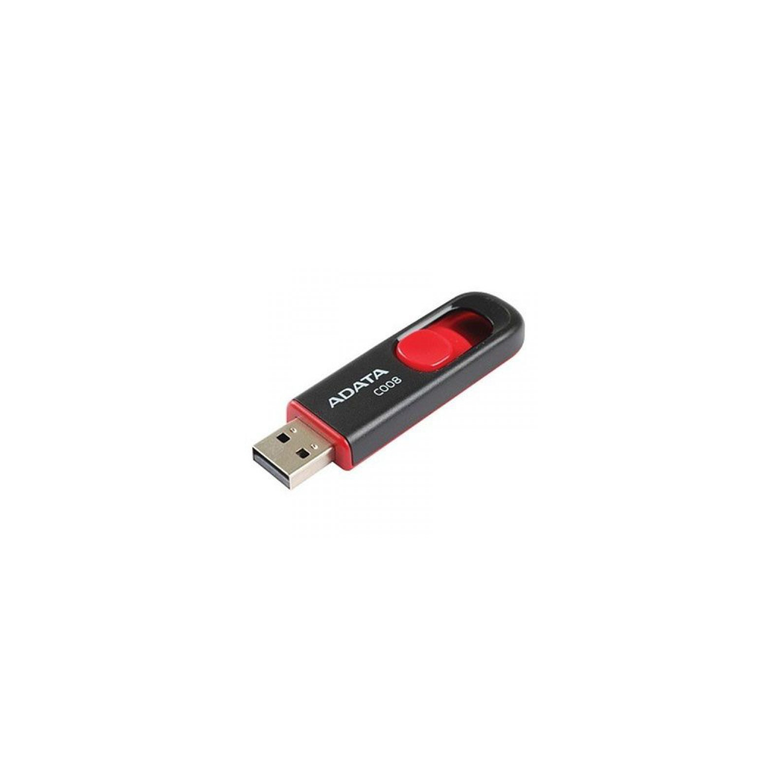 USB флеш накопичувач ADATA 32Gb C008 black+red (AC008-32G-RKD) зображення 3
