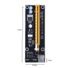Райзер Dynamode PCI-E x1 to 16x 60cm USB 3.0 Cable SATA to 4Pin IDE Molex Po (RX-riser-006) изображение 3