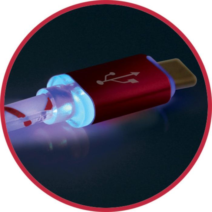 Дата кабель USB08-03LT USB - Micro USB, RedLED backlight, 1m Defender (87556) изображение 4