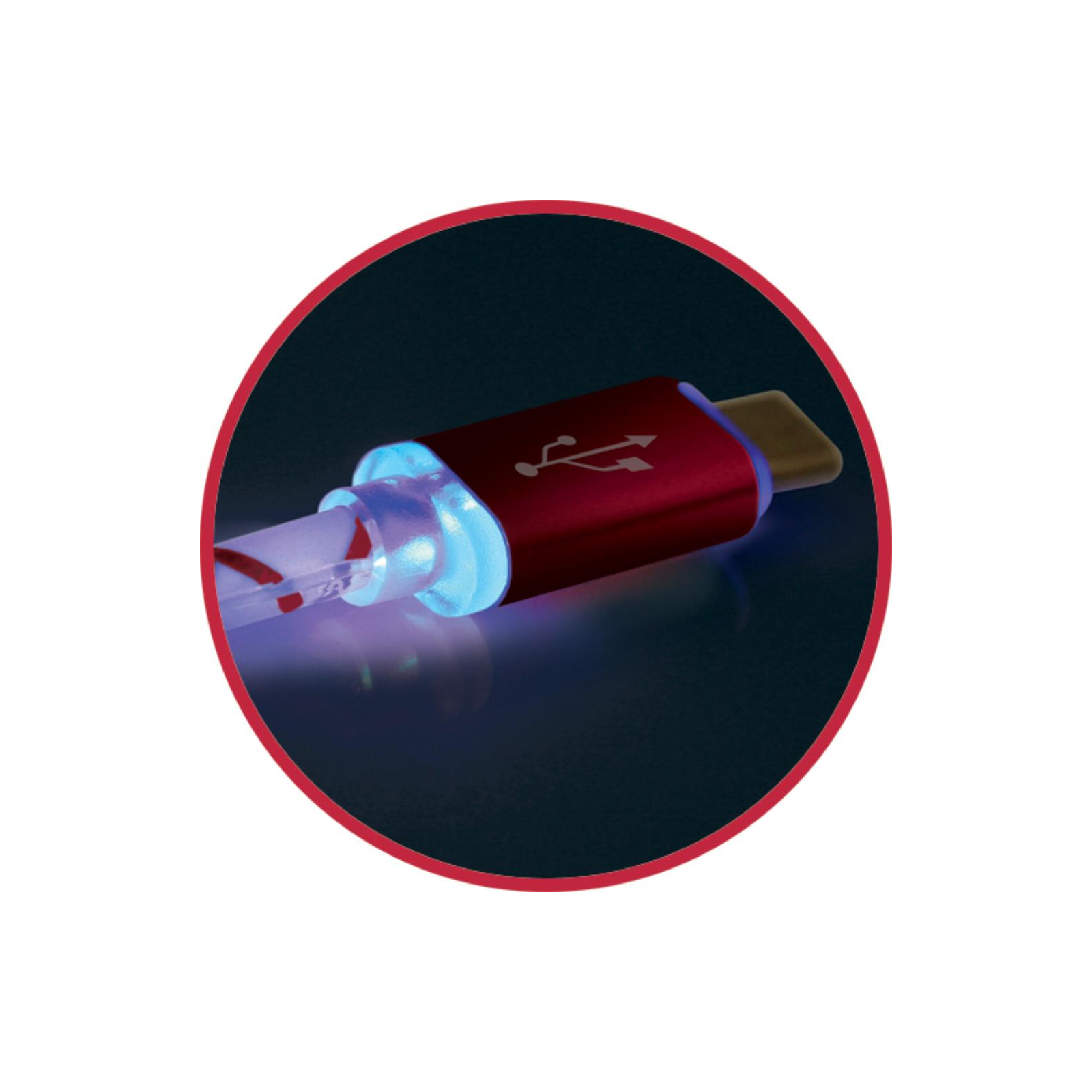 Дата кабель USB08-03LT USB - Micro USB, BlueLED backlight, 1m Defender (87555) зображення 4