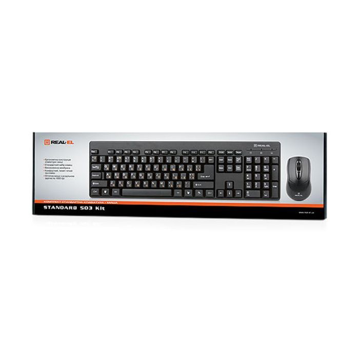 Комплект REAL-EL Standard 503 Kit, USB, black изображение 3