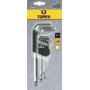 Набір інструментів Topex ключі шестигранні HEX 1.5-10 мм, набір 9 шт.*1 уп. (35D957) зображення 2