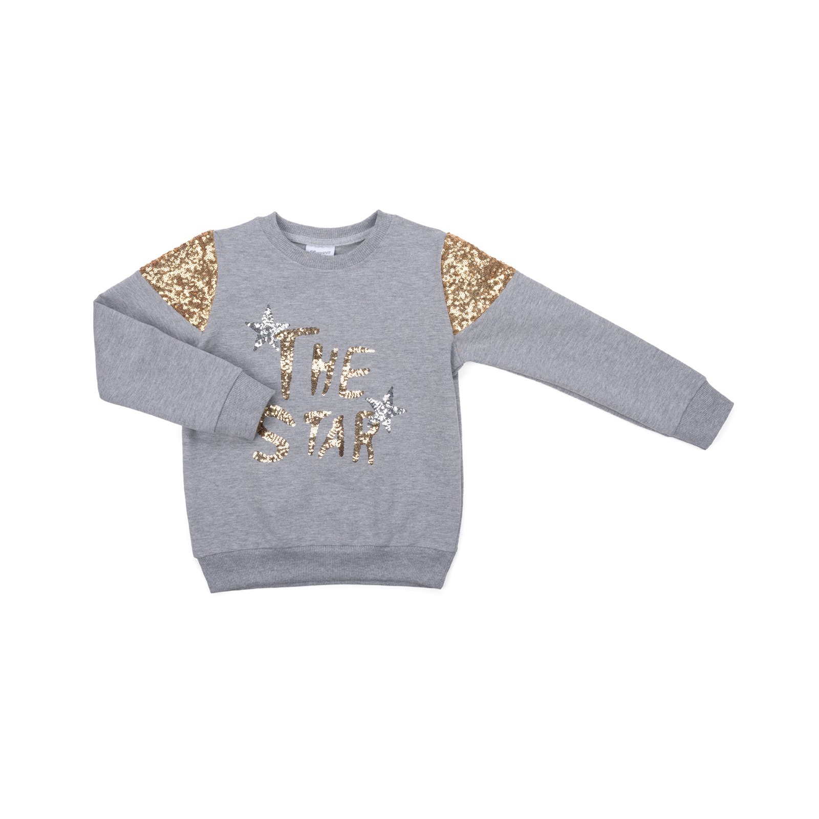Набір дитячого одягу Breeze "The star" з паєтками (9679-140G-gray) зображення 2