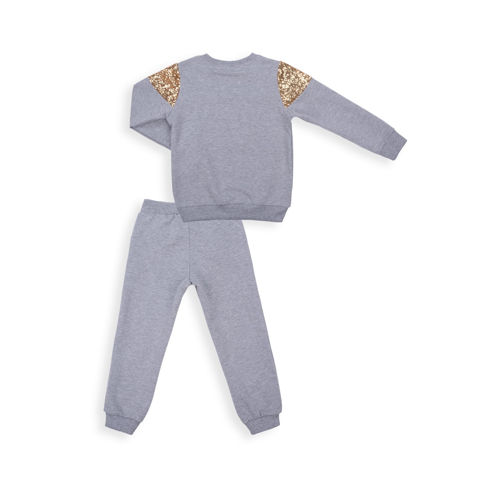 Набір дитячого одягу Breeze "The star" з паєтками (9679-140G-gray) зображення 4