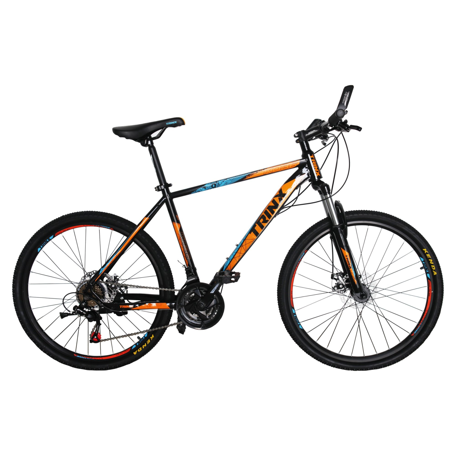 Велосипед Trinx K036 26"х19" Black-Blue-Orange (10030028)