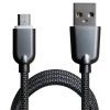 Дата кабель USB 2.0 AM to Micro 5P 1.0m 1.5A, Dark Silver Grand-X (MM02DS) зображення 2