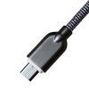 Дата кабель USB 2.0 AM to Micro 5P 1.0m 1.5A, Dark Silver Grand-X (MM02DS) зображення 3