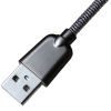 Дата кабель USB 2.0 AM to Micro 5P 1.0m 1.5A, Dark Silver Grand-X (MM02DS) зображення 4