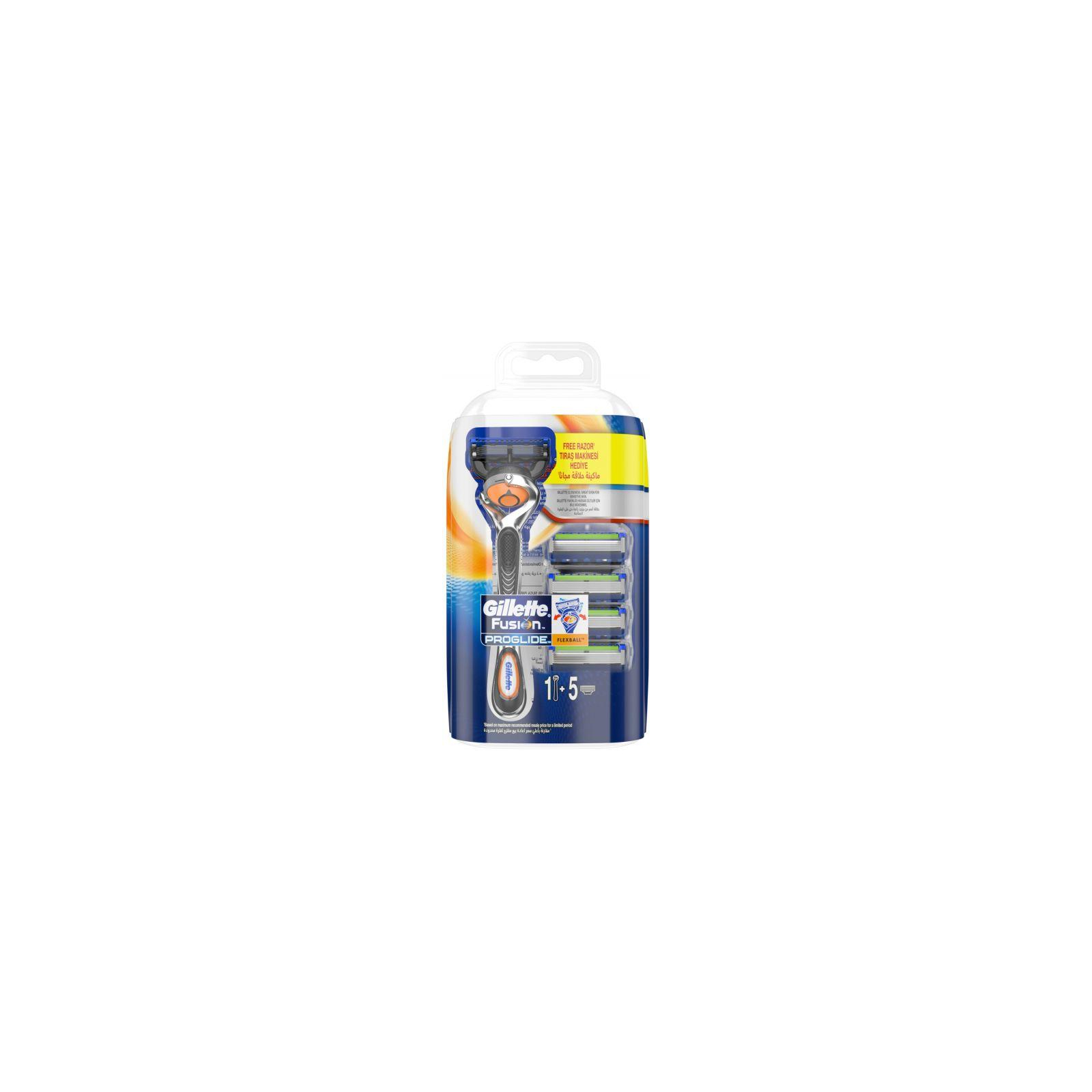 Набір для гоління Gillette Fusion Proglide + сменные картриджи 5 шт (7702018412112)