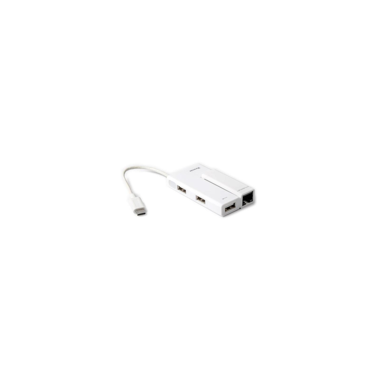 Перехідник Type-C to Ethernet&USB Viewcon (VC 450 W (White)) зображення 2