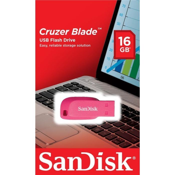 USB флеш накопитель SanDisk 16GB Cruzer Blade White USB 2.0 (SDCZ50C-016G-B35W) изображение 2