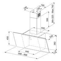 Вытяжка кухонная Franke Vertical Evo FPJ 615 V BK A (110.0361.890) изображение 2