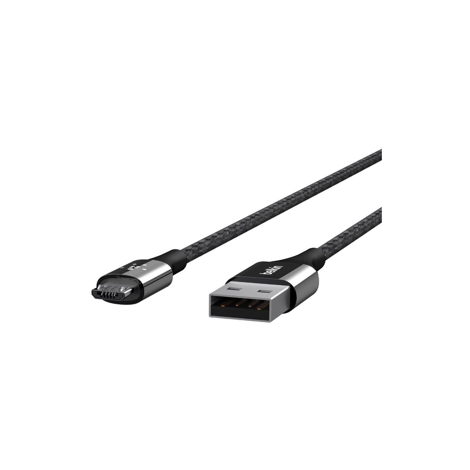Дата кабель USB 2.0 AM to Micro 5P 1.2m MIXIT DuraTek black Belkin (F2CU051bt04-BLK)