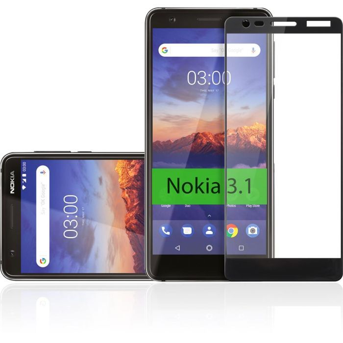 Скло захисне Vinga для Nokia 3.1 Black (VTPGS-N31B) зображення 4