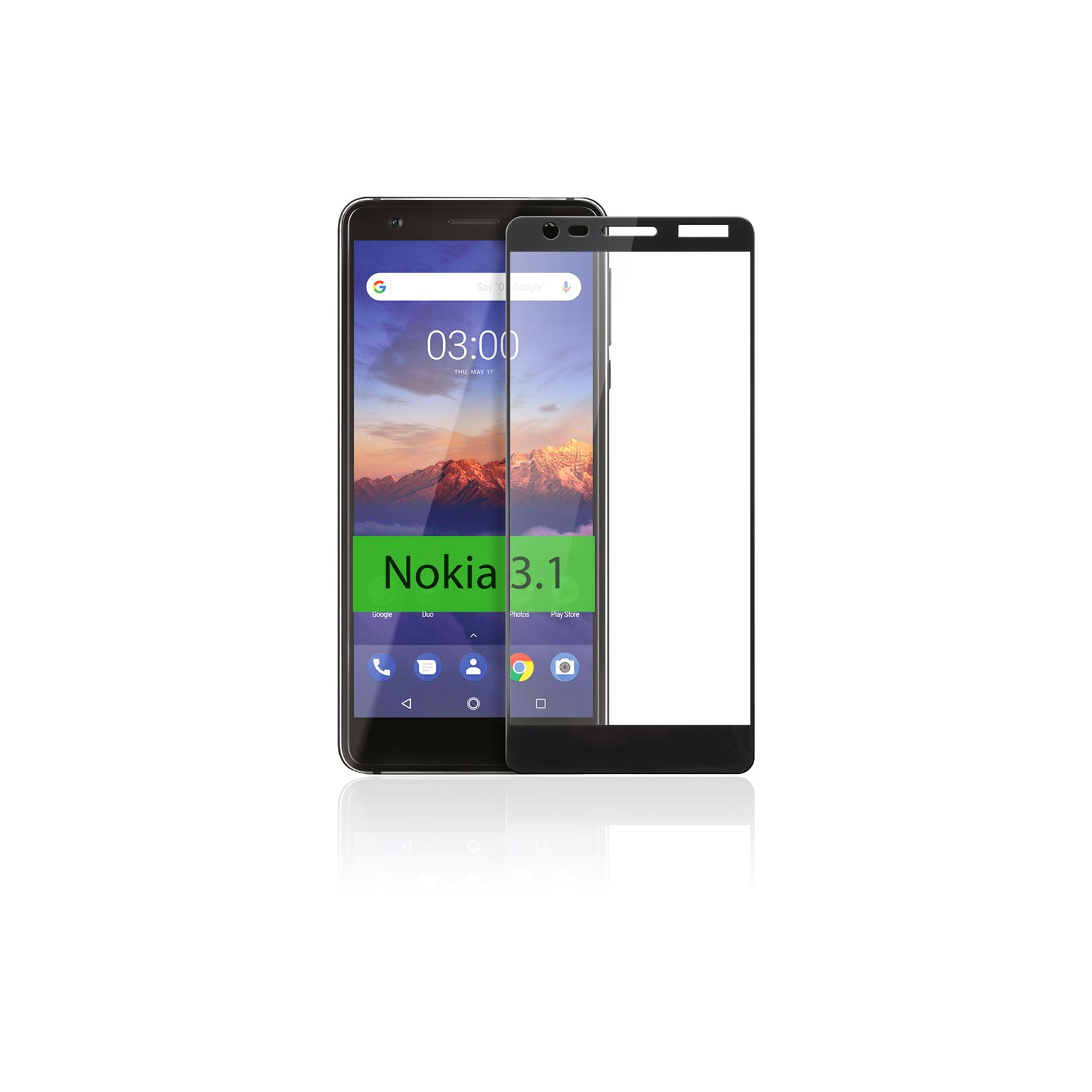 Скло захисне Vinga для Nokia 3.1 Black (VTPGS-N31B) зображення 5