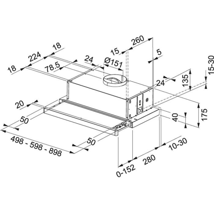 Витяжка кухонна Franke FTC 632L BK (315.0547.798) зображення 2