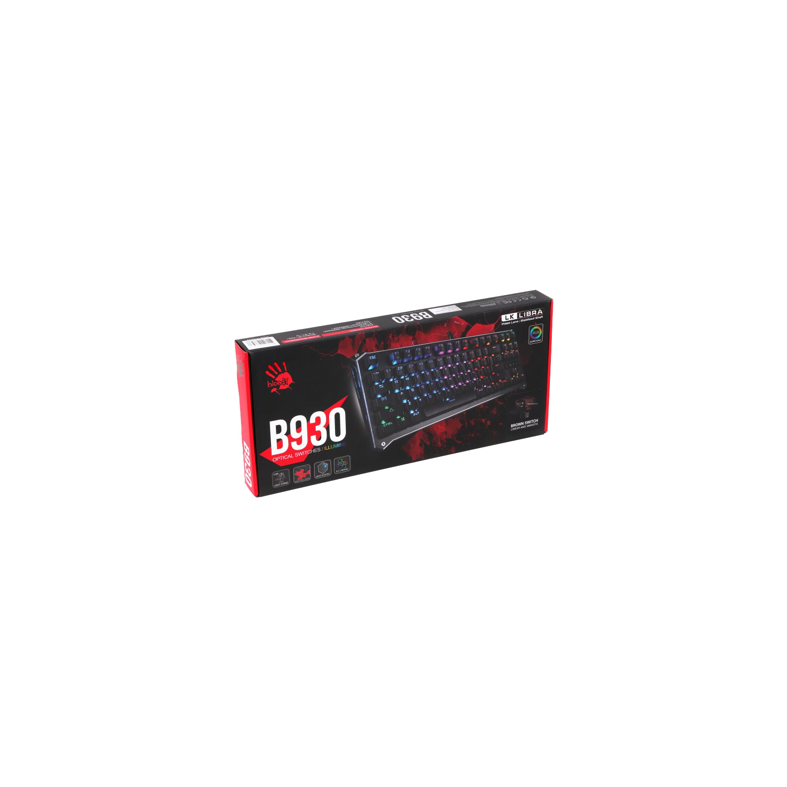Клавіатура A4Tech Bloody B930 RGB Black зображення 5