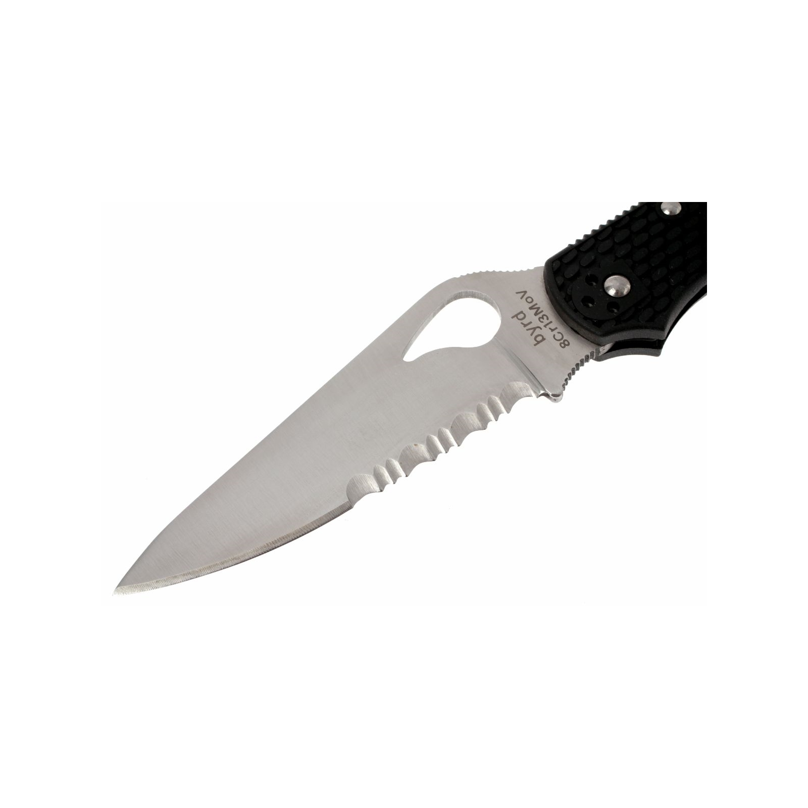 Нож Spyderco Byrd Cara Cara 2, FRN, полусеррейтор (BY03PSBK2) изображение 3