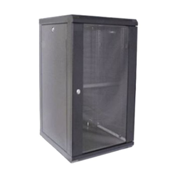Шкаф настенный Hypernet 18U 19" 600x450 (WMNC-18U-FLAT-BLACK)