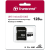 Карта пам'яті Transcend 128GB microSDXC class 10 UHS-I U3 A2 (TS128GUSD330S) зображення 3