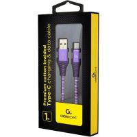 Дата кабель USB 2.0 AM to Type-C 1.0m Cablexpert (CC-USB2B-AMCM-1M-PW) изображение 2