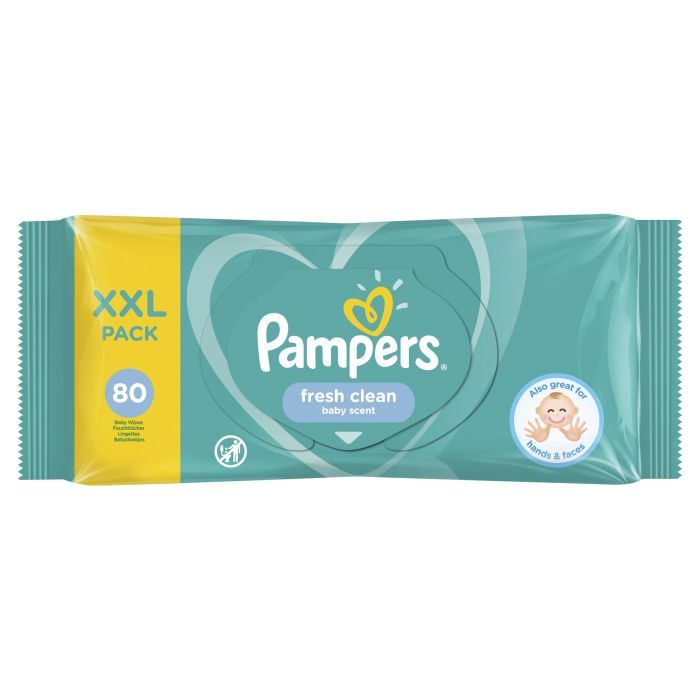 Дитячі вологі серветки Pampers Fresh Clean 80 шт (8001841077598) зображення 2