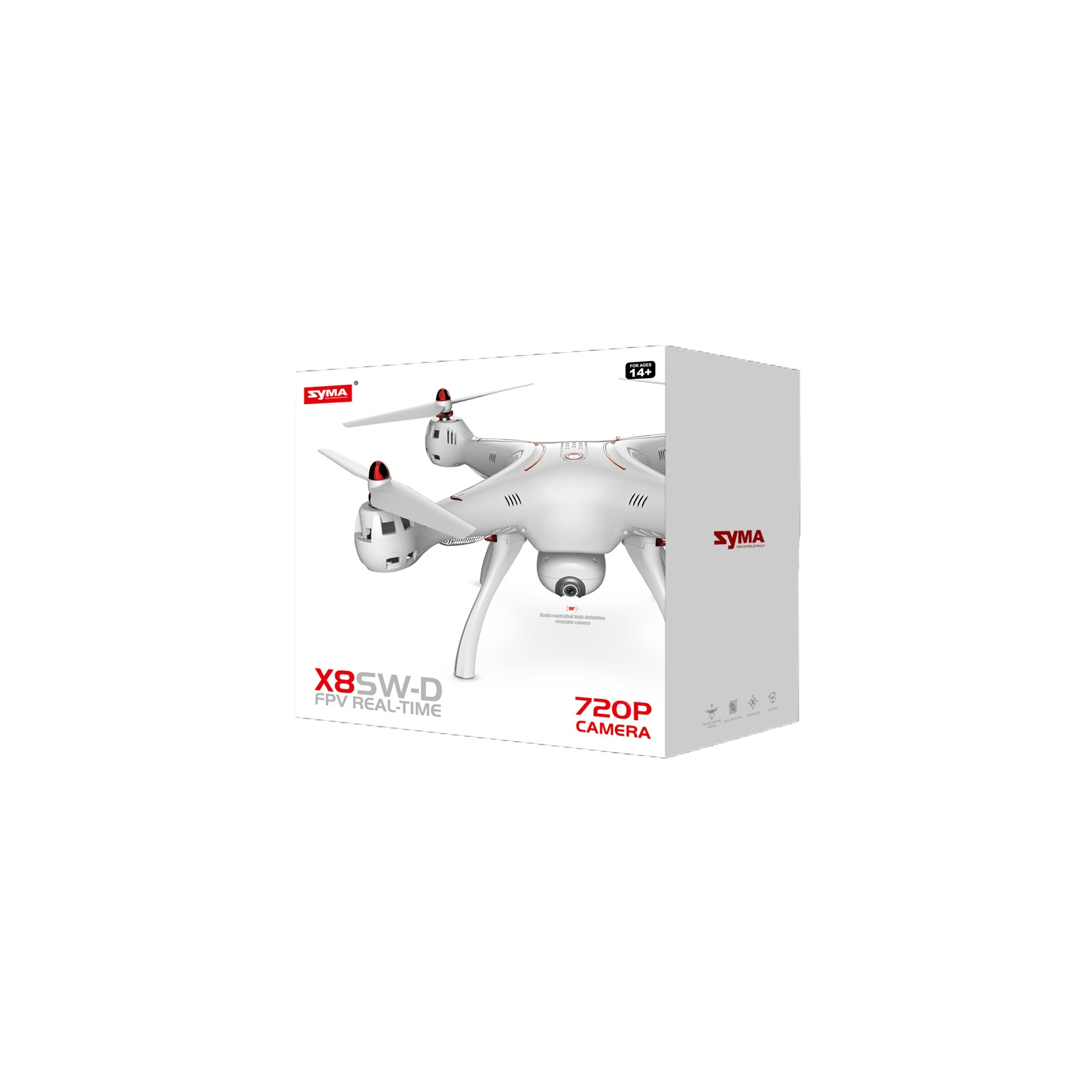 Радіокерована іграшка Syma Квадрокоптер 2.4 GHz з FPV-камерою (X8SW-D) зображення 5