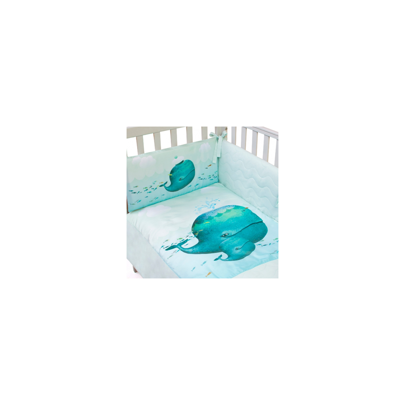 Детский постельный набор Верес Menthol whale (6 ед.) (217.08) изображение 2
