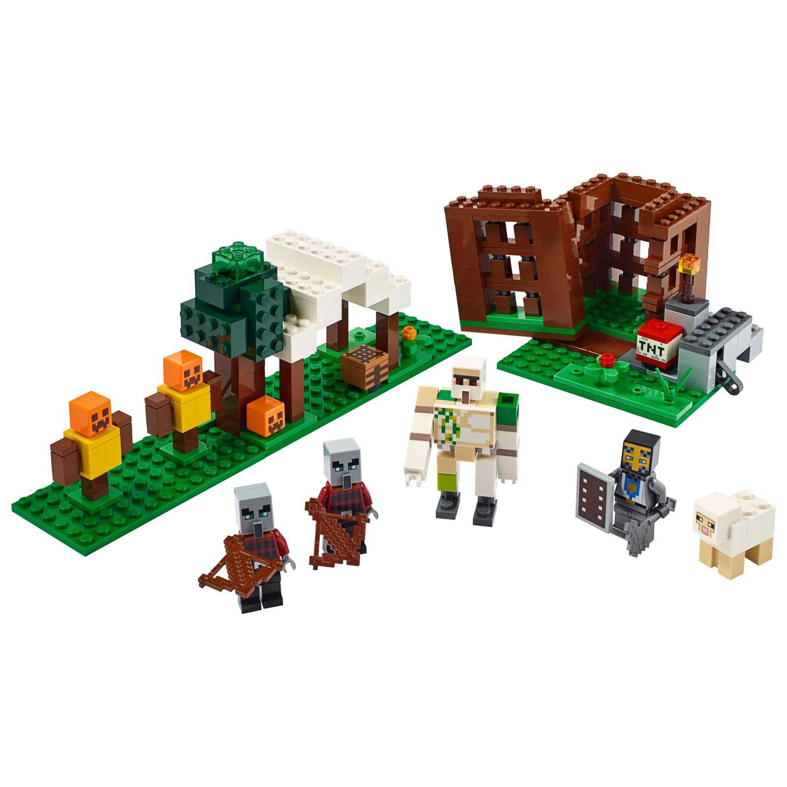 Конструктор LEGO Minecraft Аванпост разбойников 303 детали (21159) изображение 2