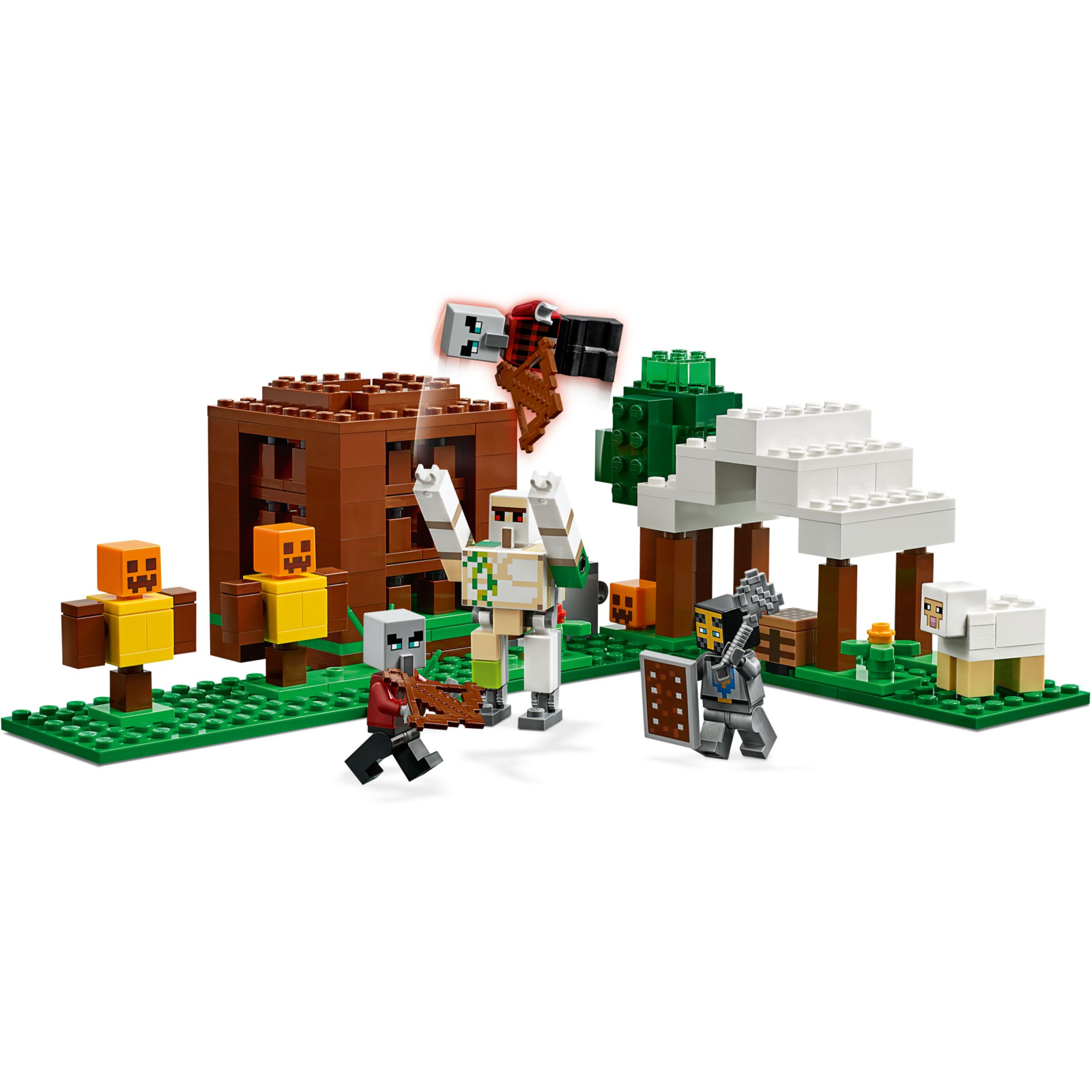 Конструктор LEGO Minecraft Аванпост разбойников 303 детали (21159) изображение 4