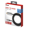 Кабель мультимедийный USB-C to HDMI 1.8м BLACK Trust (23332) изображение 11