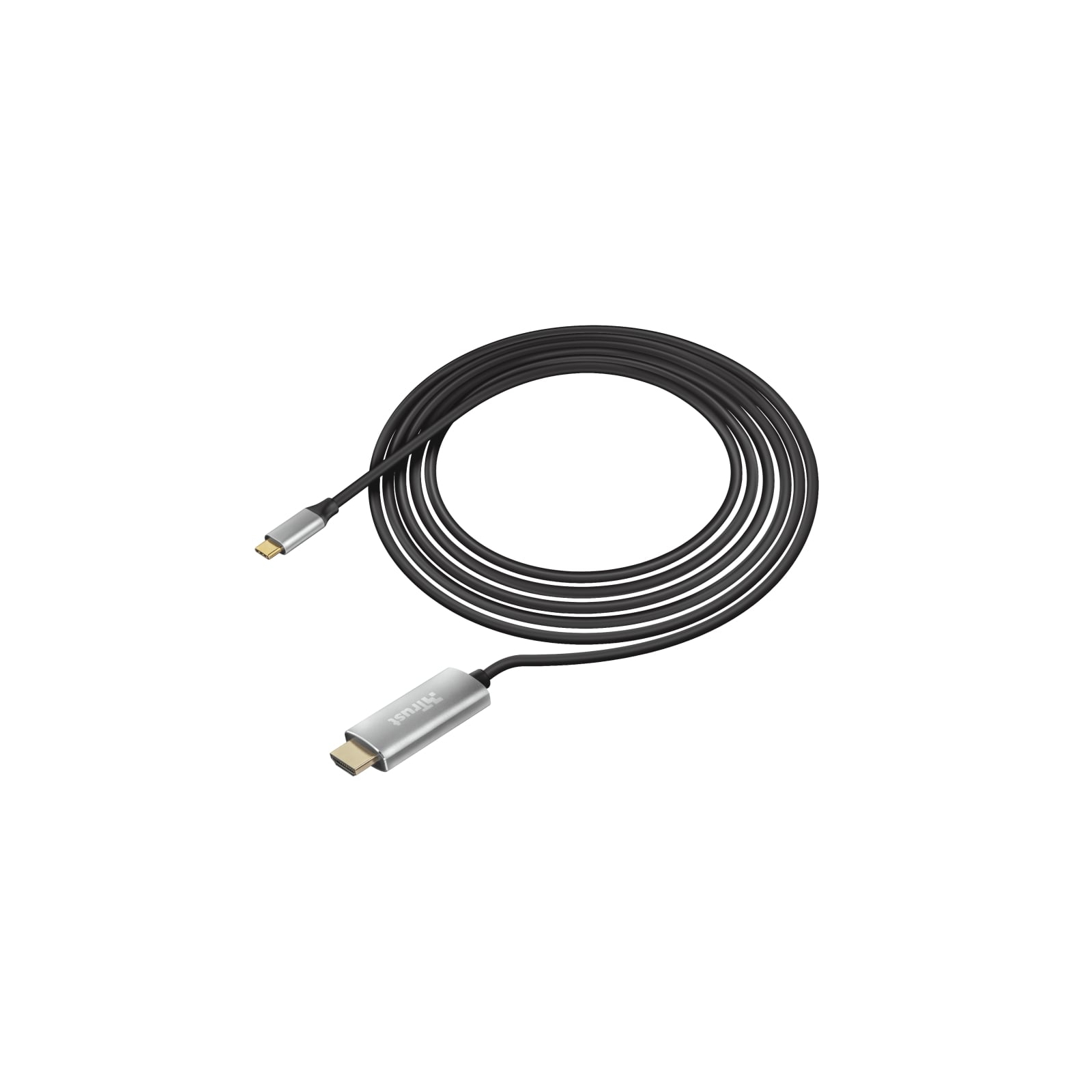 Кабель мультимедийный USB-C to HDMI 1.8м BLACK Trust (23332) изображение 2