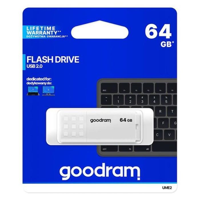 USB флеш накопичувач Goodram 8GB UME2 White USB 2.0 (UME2-0080W0R11) зображення 3