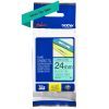 Стрічка для принтера етикеток Brother TZE751, 24мм, черный на зеленом (TZE751)