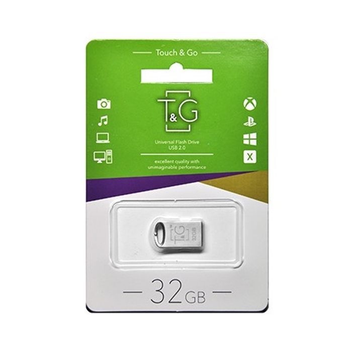 USB флеш накопитель T&G 32GB 105 Metal Series Silver USB 2.0 (TG105-32G) изображение 2