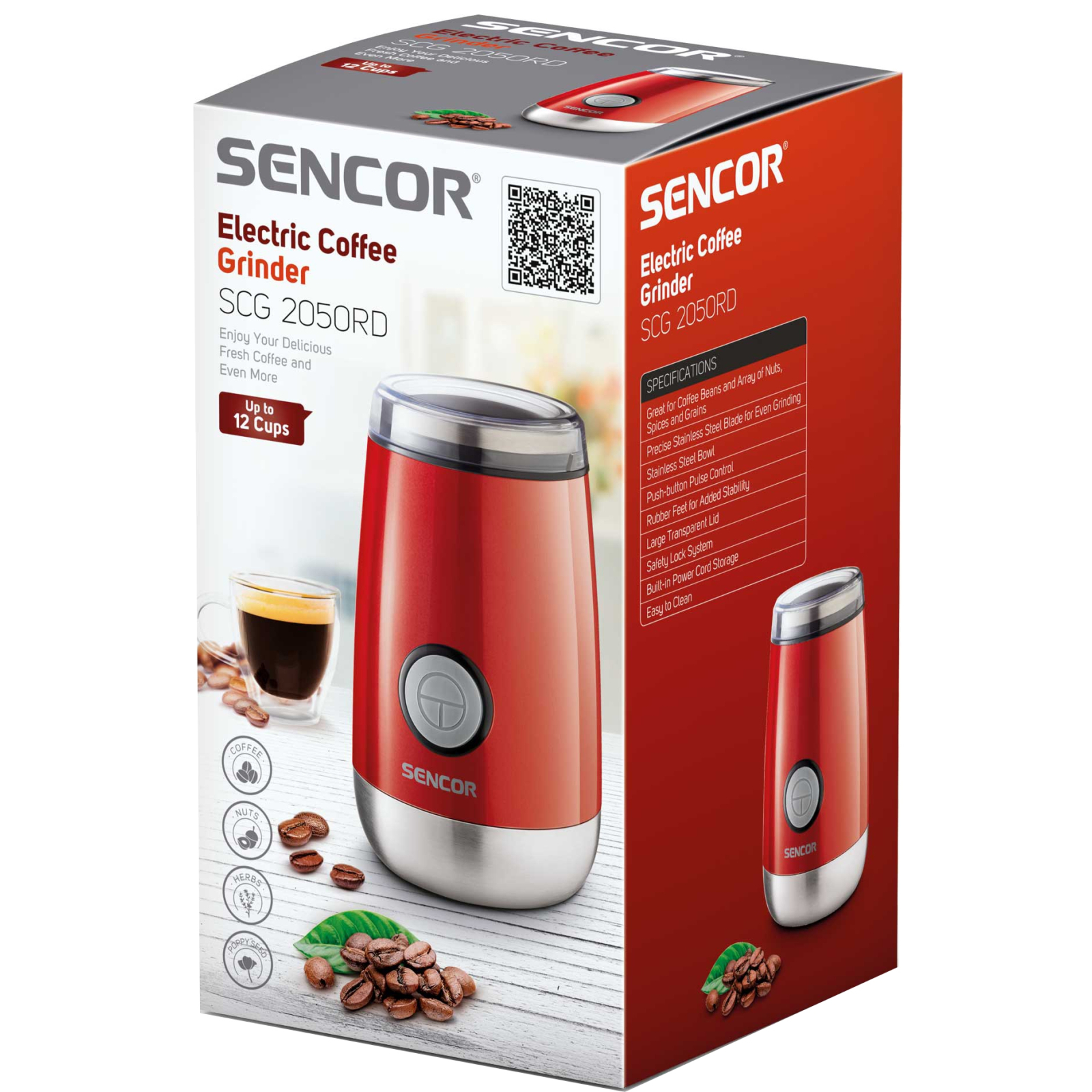 Кофемолка Sencor SCG 2050 RD (SCG2050RD) изображение 5