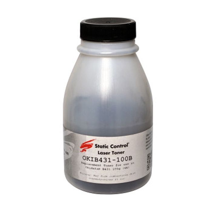 Тонер OKI B431 100г, фасовка Static Control (OKIB431-100B-P)