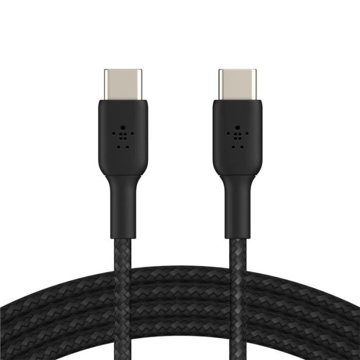Дата кабель USB-С - USB-С BRAIDED, 1m, black Belkin (CAB004BT1MBK)