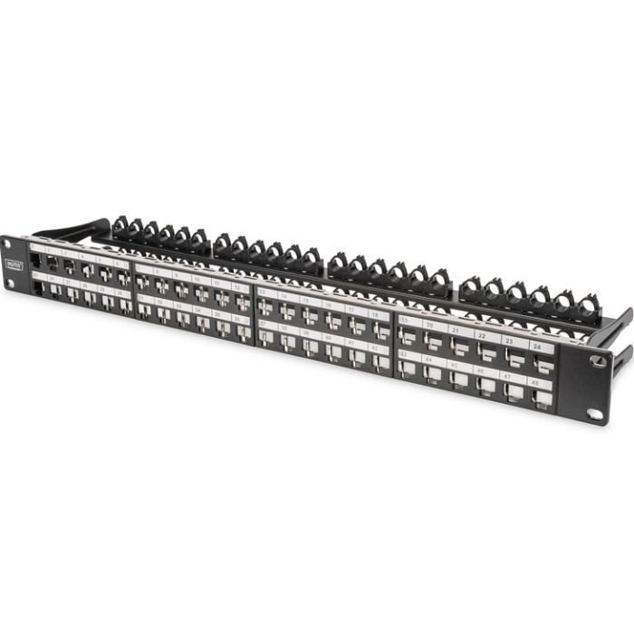 Патч-панель 19" 1U для 48-х модулей Keystone, наборная Digitus (DN-91424)