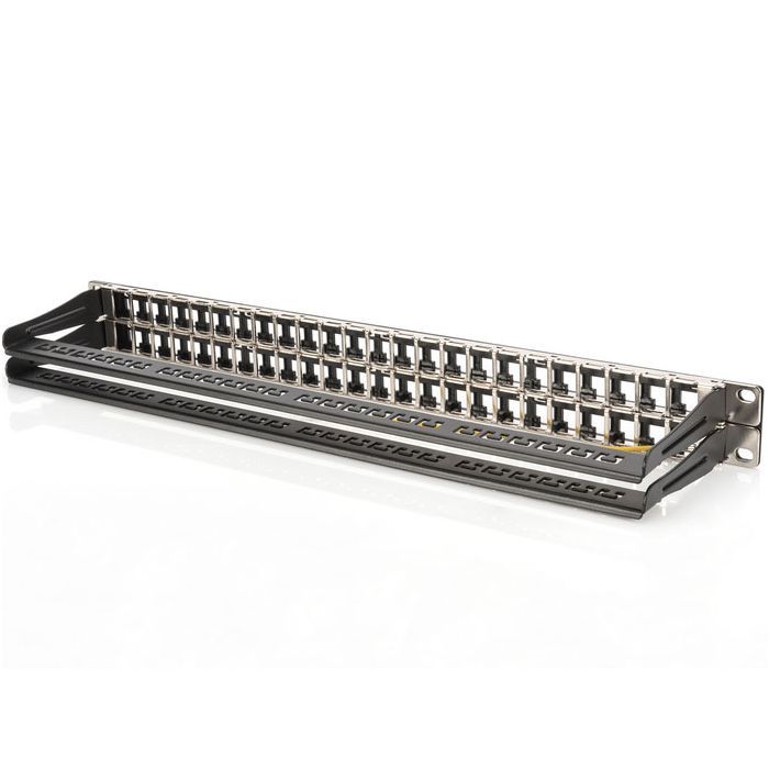Патч-панель 19" 1U для 48-х модулей Keystone, наборная Digitus (DN-91424) изображение 2