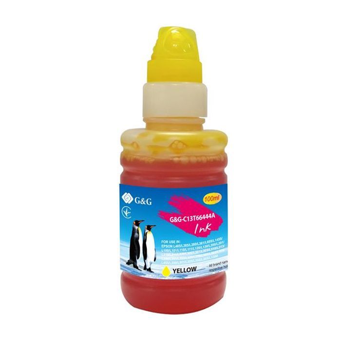 Чорнило G&G Epson L100/L200 yellow, контейнер 100мл (G&G-C13T66444A)