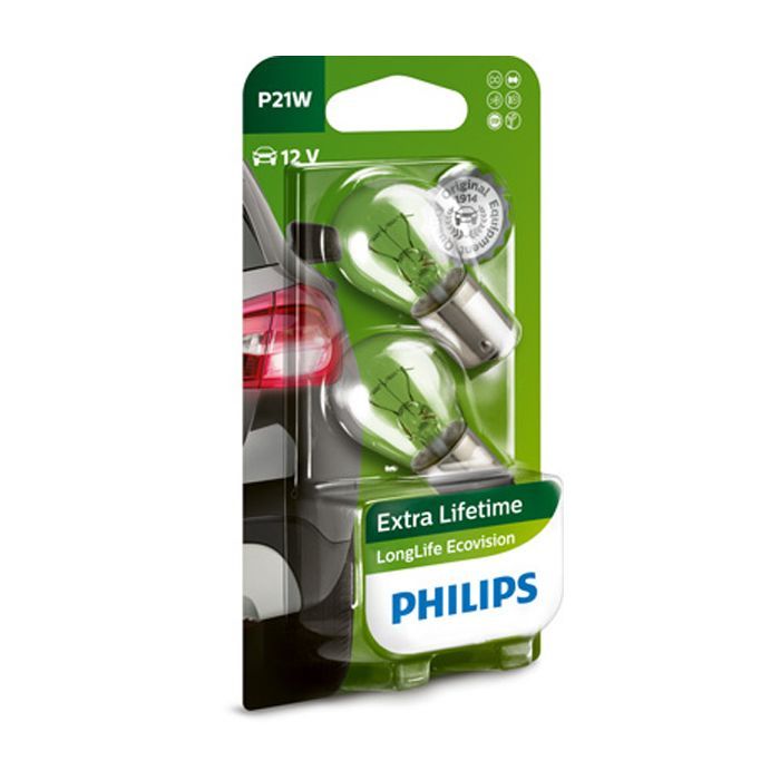 Автолампа Philips 21W (12498 LLECO B2) изображение 2