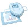 Кокон для новорожденных Верес Кокон-переноска с пледом Summer Bunny blue (450.05)