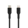 Дата кабель USB 2.0 AM to Lightning 1.0m BRAIDED black Belkin (CAA004BT1MBK) изображение 2