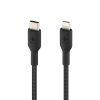Дата кабель USB 2.0 AM to Lightning 1.0m BRAIDED black Belkin (CAA004BT1MBK) изображение 3